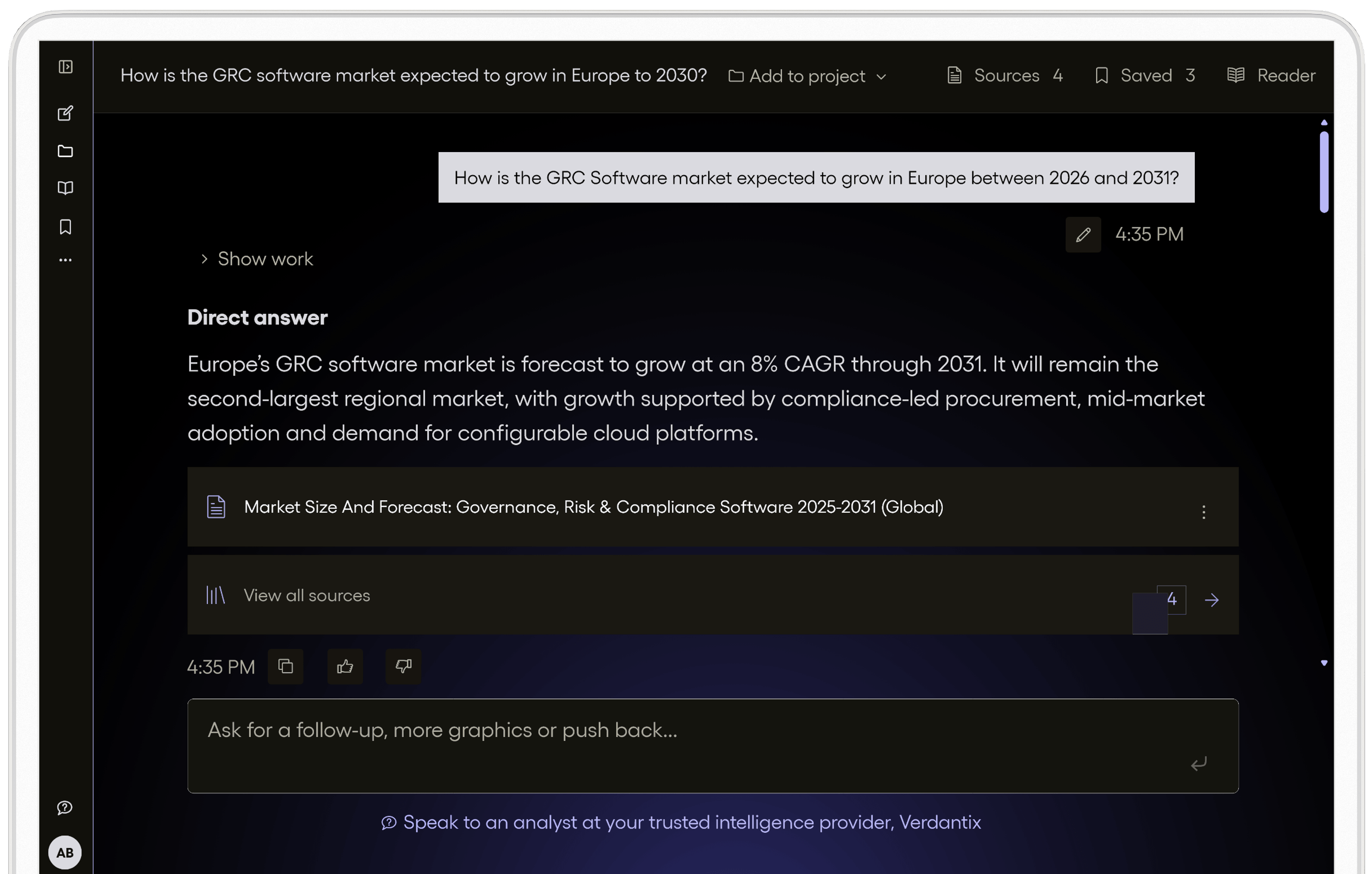 Voyager AI conversational search platform